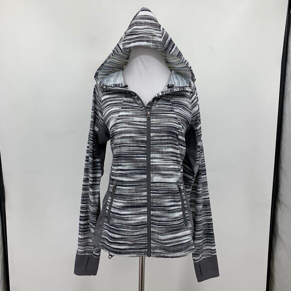 Marmot Jacket Womens M Medium Multi Full Zip Windbreaker Striped Vented Hooded - Picture 2 of 14